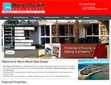 Tablet Screenshot of normmartinrealestate.com.au